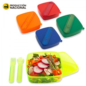 Porta Comida Sencillo con Cubiertos  VA-431